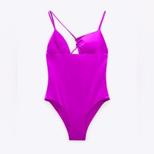 Zara Asymmetric Swimsuit XL